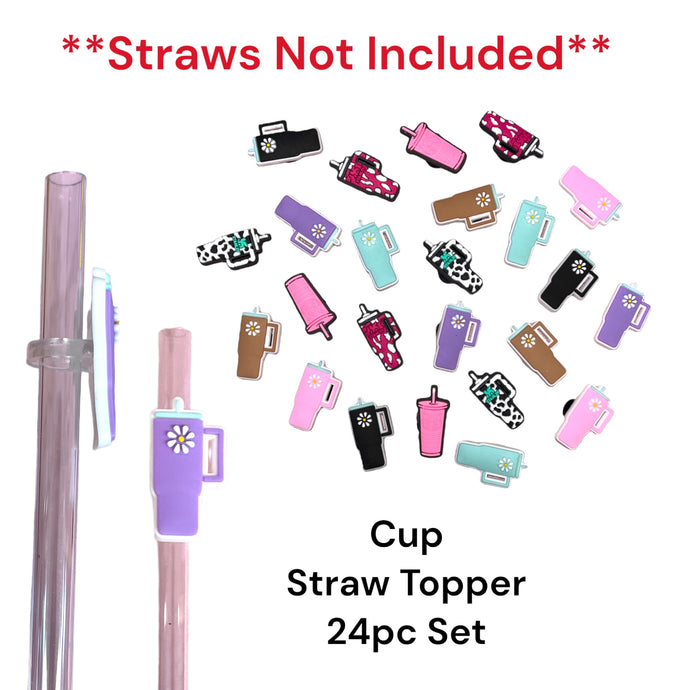 Straw Topper- Cup (24pc pack)