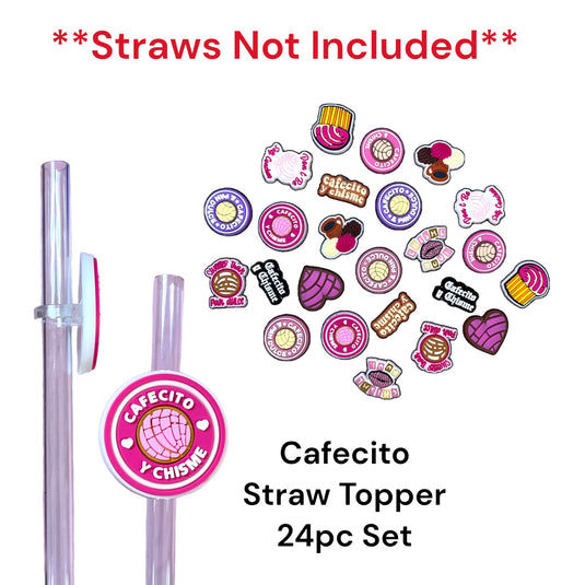 Straw Topper- Cafecito (24pc pack)