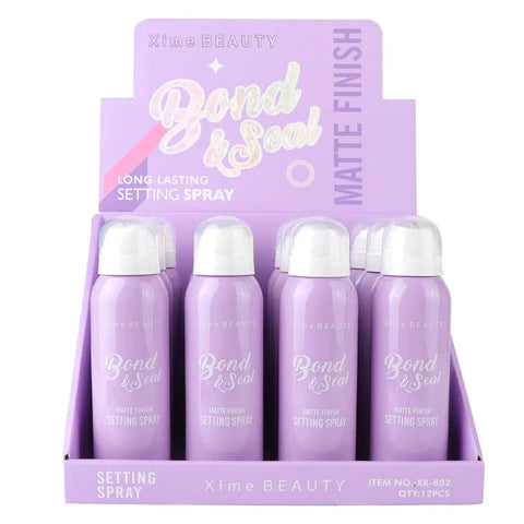 FACE- Xime Bond & Seal Matte Finish Setting Spray XB-802 (12pc display, $2.50 each)