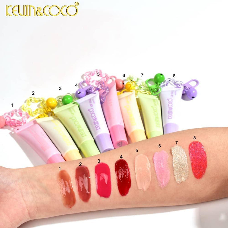 Load image into Gallery viewer, Lips-Kevin&amp;Coco Lucky Star Keychain Lip Balm KC247905 ($1 each, 24pc display)
