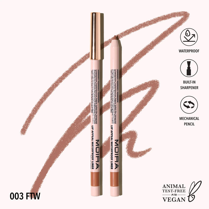 Load image into Gallery viewer, Lips- MOIRA Lip Appeal WATERPROOF Lip Liner LAWL003- FTW (12 pcs bundle, $2.50 each)
