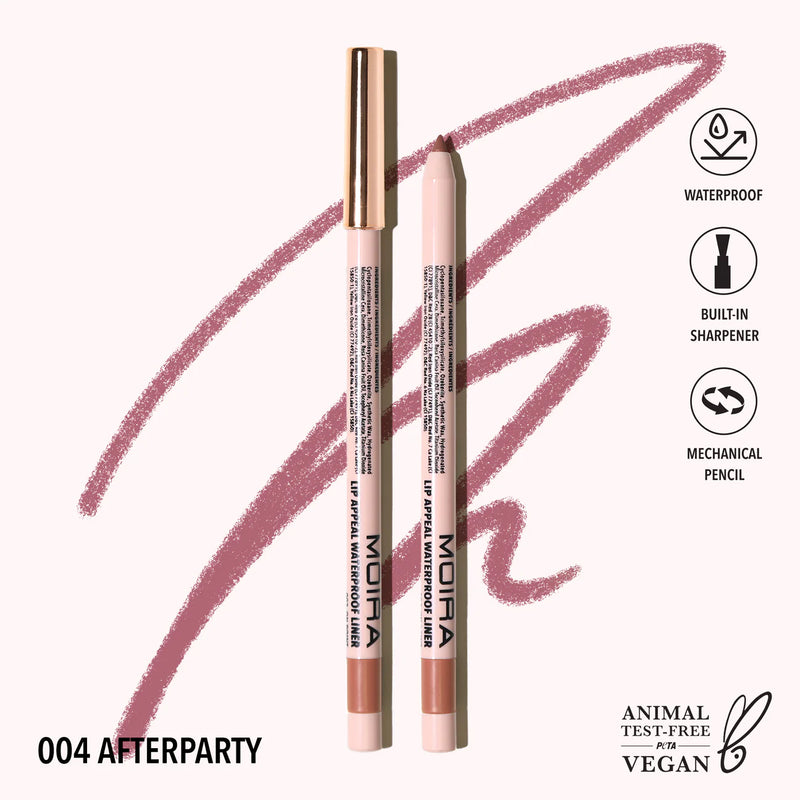 Load image into Gallery viewer, Lips- MOIRA Lip Appeal WATERPROOF Lip Liner LAWL004- Afterparty (12pcs bundle, $2.50 each)
