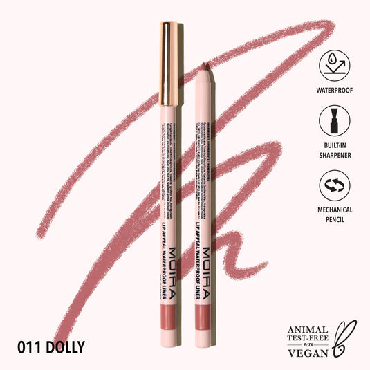 Lips- MOIRA Lip Appeal WATERPROOF Lip Liner LAWL011- Dolly (12pcs bundle, $2.50 each)