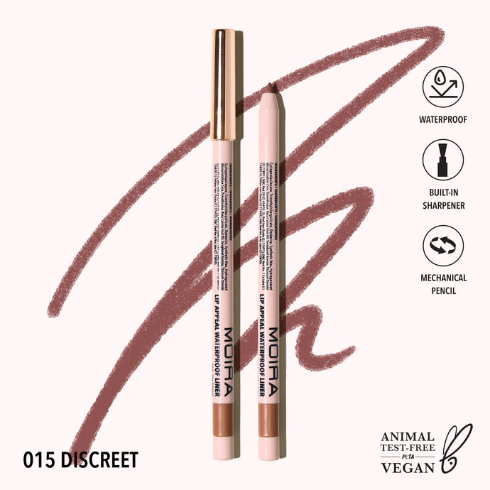 Lips- MOIRA Lip Appeal WATERPROOF Lip Liner LAWL015- Discreet (12pcs bundle, $2.50 each)