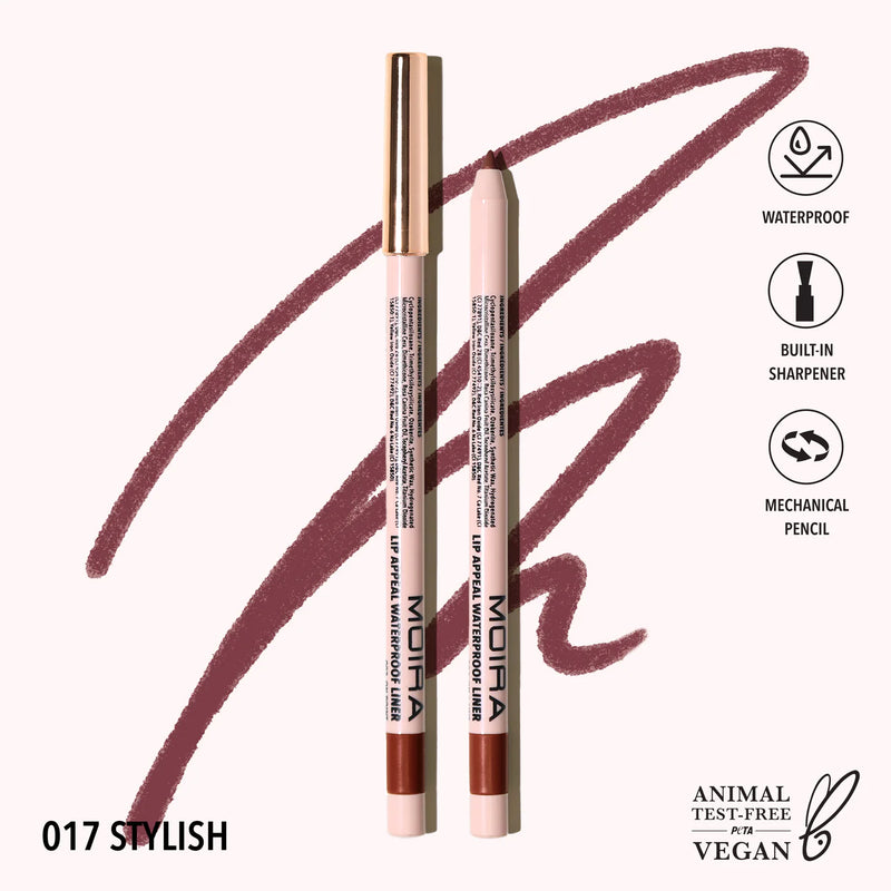 Load image into Gallery viewer, Lips- MOIRA Lip Appeal WATERPROOF Lip Liner LAWL017- Stylish (6pc bundle, $2.50 each)
