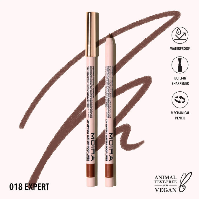 Lips- MOIRA Lip Appeal WATERPROOF Lip Liner LAWL018- Expert (6pc bundle, $2.50 each)