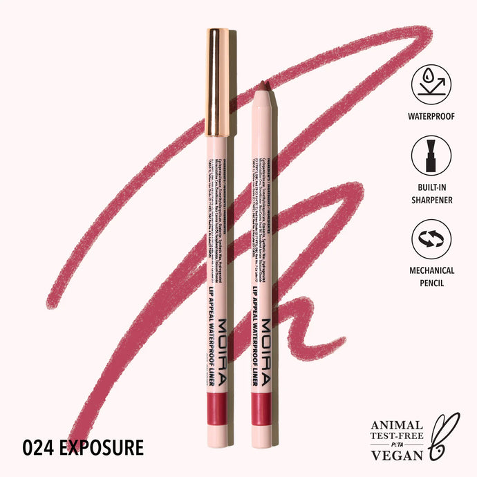 Lips- MOIRA Lip Appeal WATERPROOF Lip Liner LAWL024- Exposure (12 pcs bundle $2.50 each)