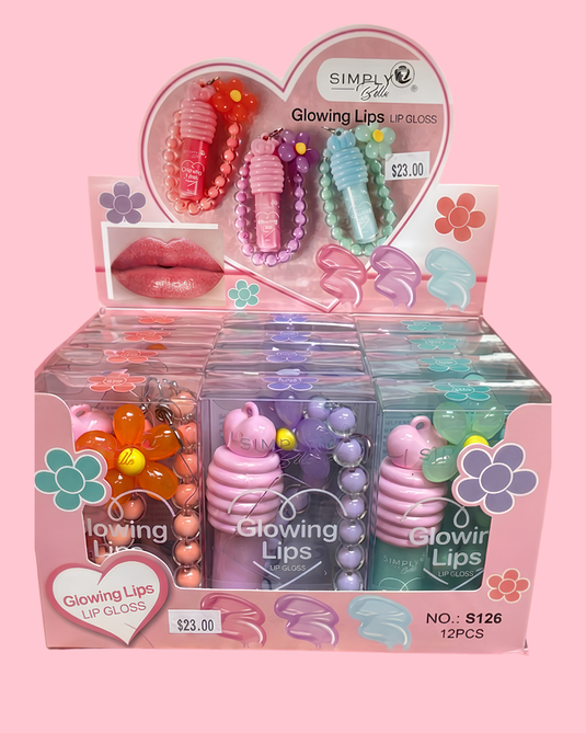 Lips-Simply Bella Glowing Lips Lip Gloss S126 ($1.91 each, 12pc Display)