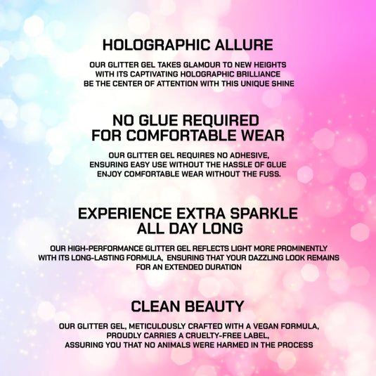 EYES- MOIRA Hologram Glitter Gel- HGG01 Halo Halo (3pc bundle, $3 each)