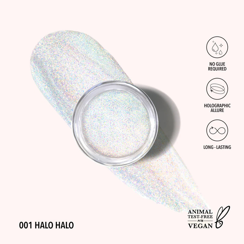 Load image into Gallery viewer, EYES- MOIRA Hologram Glitter Gel- HGG01 Halo Halo (3pc bundle, $3 each)
