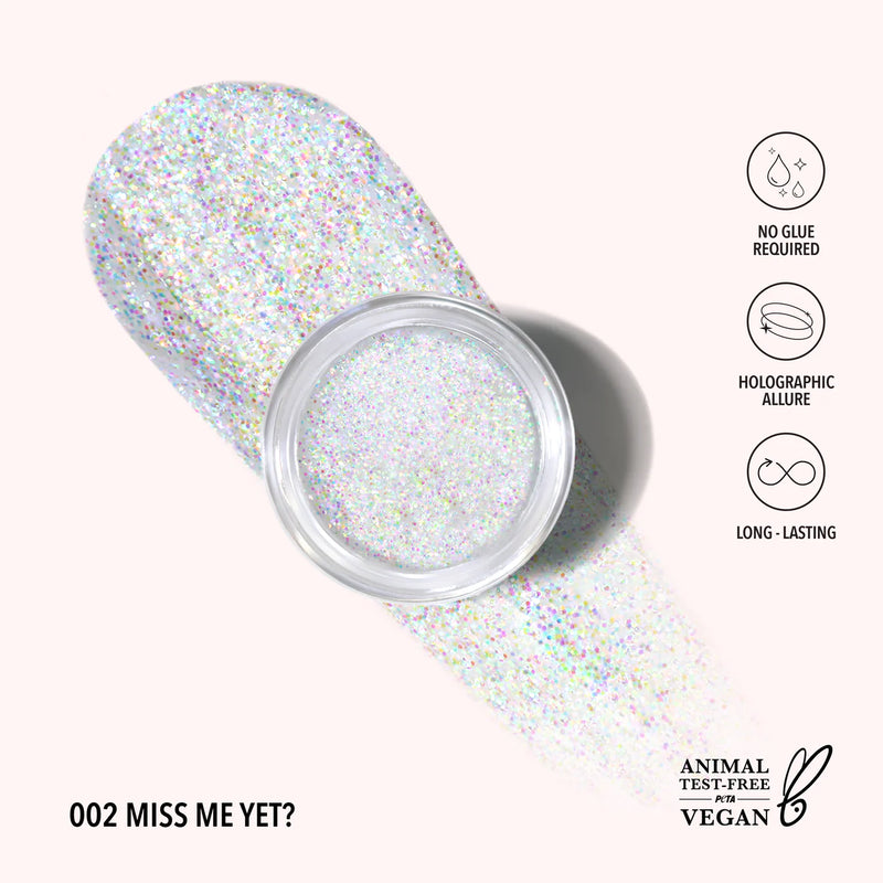 Load image into Gallery viewer, EYES- MOIRA Hologram Glitter Gel- HGG02 Miss Me Yet? (3pc bundle, $3 each)
