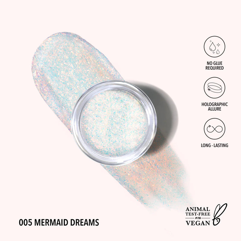 Load image into Gallery viewer, EYES- MOIRA Hologram Glitter Gel- HGG05 Mermaid Dreams (3pc bundle, $3 each)
