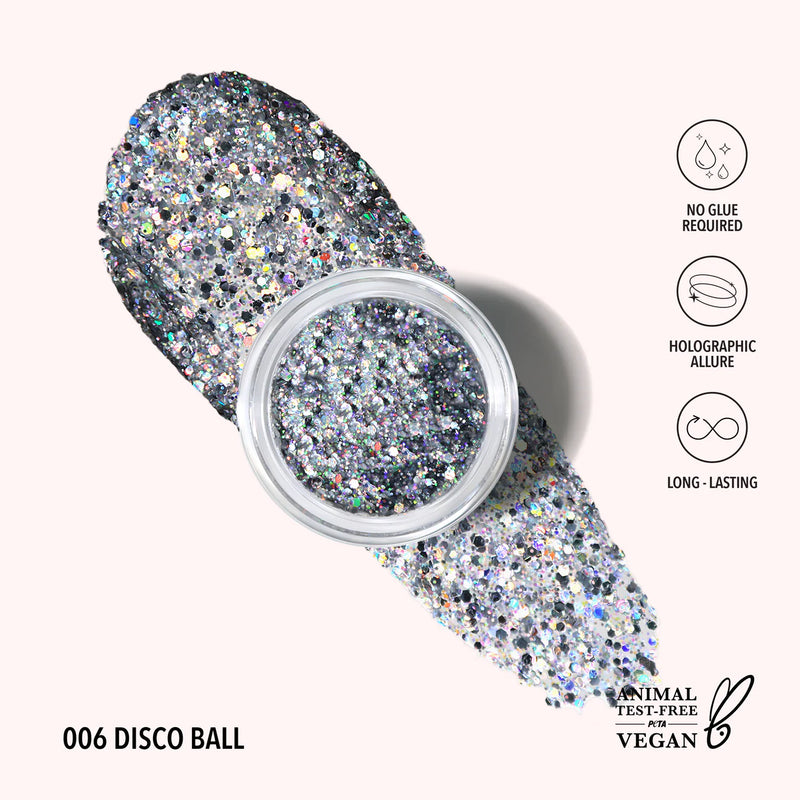 Load image into Gallery viewer, EYES- MOIRA Hologram Glitter Gel- HGG06 Disco Ball (3pc bundle, $3 each)
