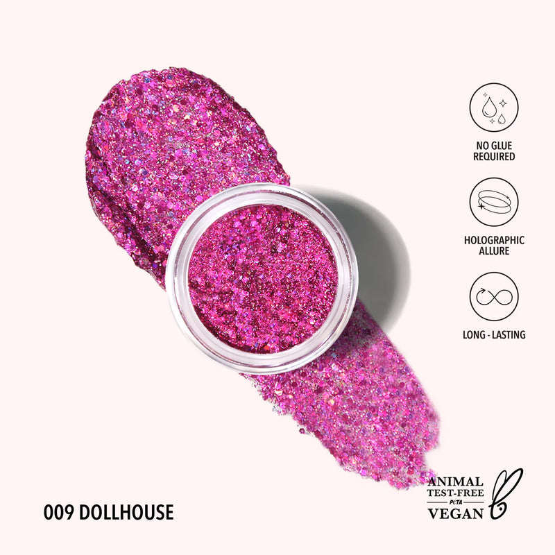 Load image into Gallery viewer, EYES- MOIRA Hologram Glitter Gel- HGG09 Dollhouse (3pc bundle, $3 each)
