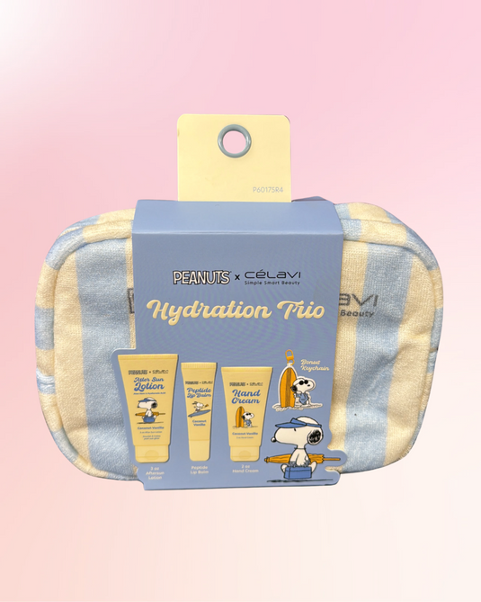 Skincare-Celavi x Peanuts Hydration Trio with Bag P60175R4 ($6 each, 4pc bundle)