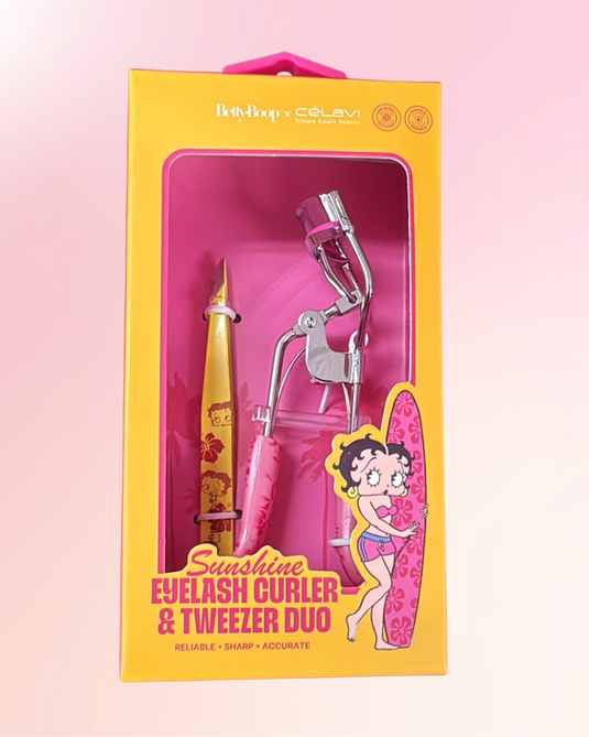 Eyes-Celavi x Betty Boop Sunshine Eyelash Curler & Tweezer B46734R1 ($3 each, 6pc bundle)