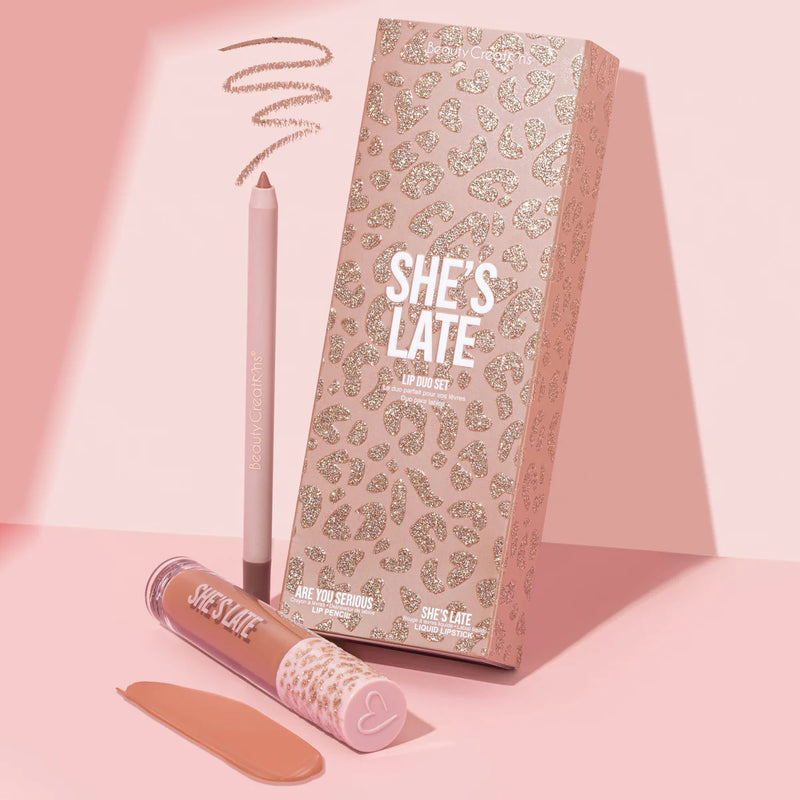 Load image into Gallery viewer, Lips- Beauty Creations She’s Late Lip Duo Set LD2 (6pc bundle , $5 each)
