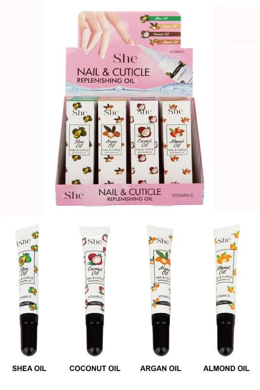Skincare-She Nail & Cuticle  Replenishing Oil SNS-15 ($1.08 each, 24pcs display)
