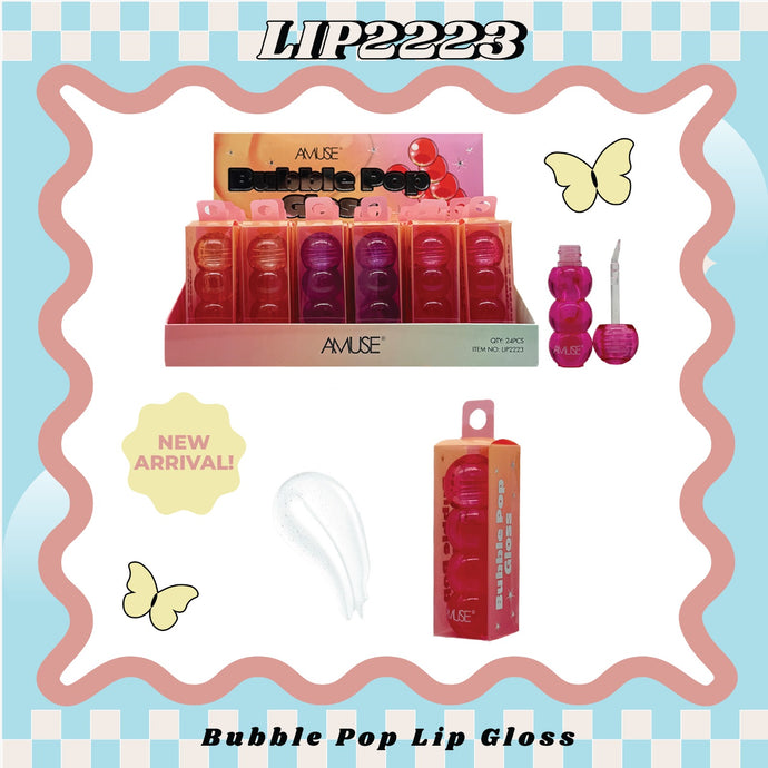 Lips-Amuse Bubble Pop Gloss LIP2223 ($1.45 each, 24pcs display)