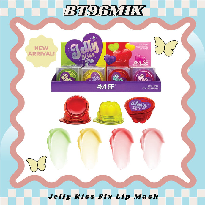 Lips-Amuse Jelly Kiss Fix Lip Mask BT96MIX ($1.41 each, 12pcs display)
