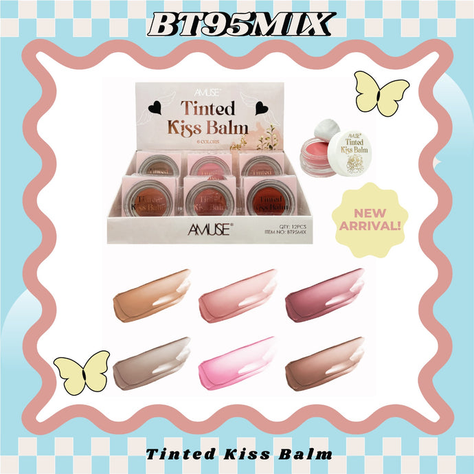 Lips-Amuse Tinted Kiss Balm BT95MIX ($1.41 each, 12pcs display)