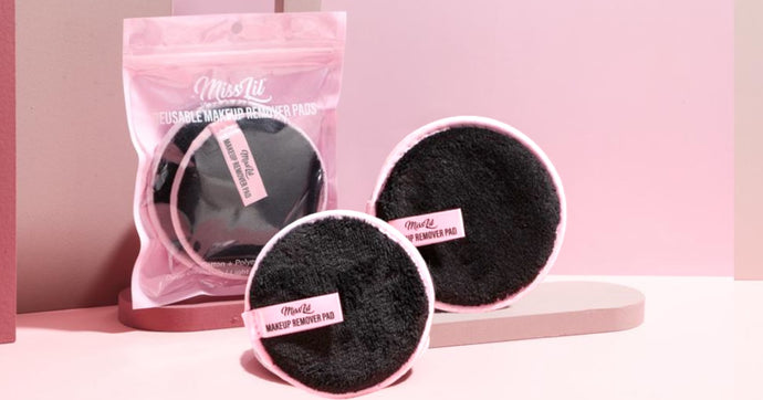 Skincare- Miss Lil 2pc Reusable Makeup Remover Pads Cotton Polyester Fiber MLRMRP-03 (12pc bundle, $1.50 each)