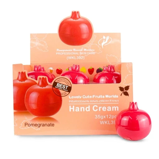 Skincare-Lovely Cute Fruit World Pomegranate Hand Cream WKL392 ($1.54 each, 12pc display)