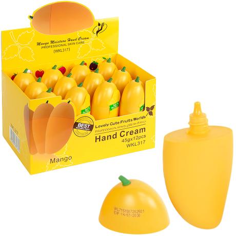 Skincare-Lovely Cute Fruit World Mango Hand Cream WKL317 ($1.54 each, 12pc display)