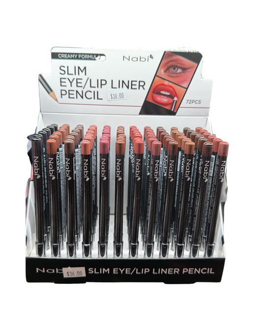 Face-Nabi Slim Eye & Lip Liner Pencil B SEL-72B ($0.50 Each, 72pc Display)