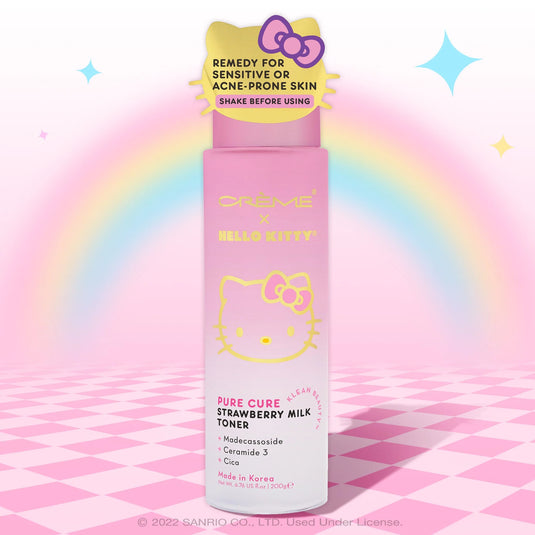 Skincare- The Crème Shop x Hello Kitty Pure Cure Strawberry Milk Toner HKMT8825 (4pc bundle,$8 each)