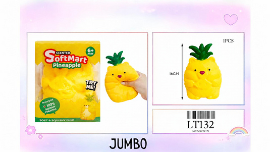 Accessories-Jumbo Scented Pineapple Squishy LT132 ($6.50 each, 4pc bundle)
