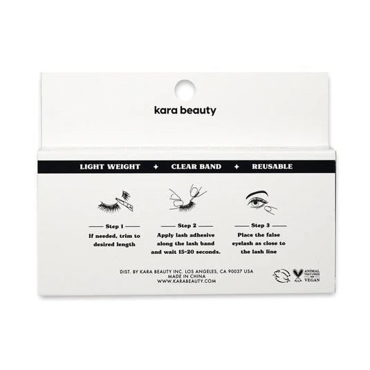 Eyes-Kara Beauty Eyelashes GHOSTED INVISIBLE BAND FABULASHES IBL06 (12pc pack $1.50 each)