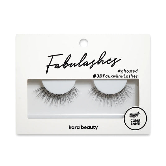 Eyes-Kara Beauty Eyelashes GHOSTED INVISIBLE BAND FABULASHES IBL03(12pc pack $1.50 each)