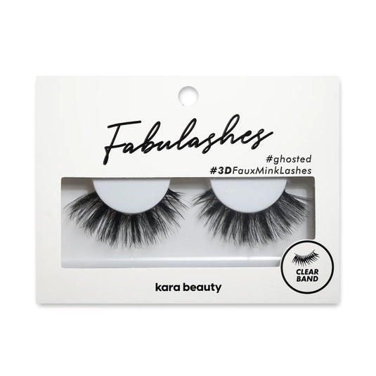 Eyes-Kara Beauty Eyelashes GHOSTED INVISIBLE BAND FABULASHES IBL02 (12pc pack $1.50 each)