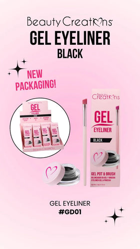 Eyes-Beauty Creations Eyeliner Gel Black Gd01 (12pc Bulk Bundle)