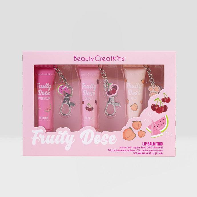 Lips-Beauty Creations 3pcs Fruity Dose Lip Balm Trio FDLB-SET ($5 each, 4pcs bundle)