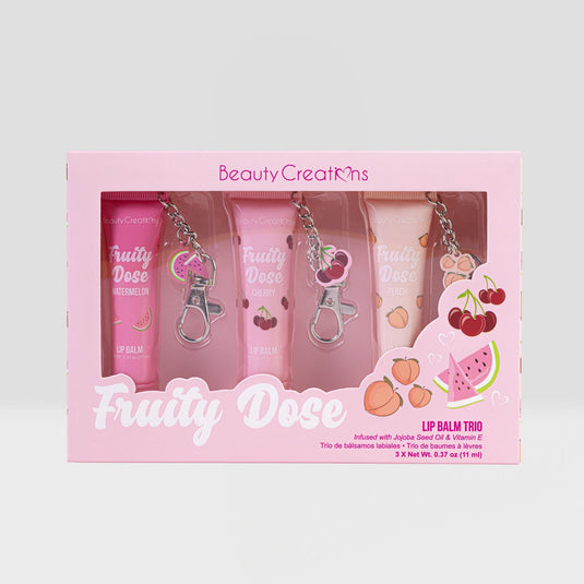 Lips-Beauty Creations 3pcs Fruity Dose Lip Balm Trio FDLB-SET ($5 each, 4pcs bundle)