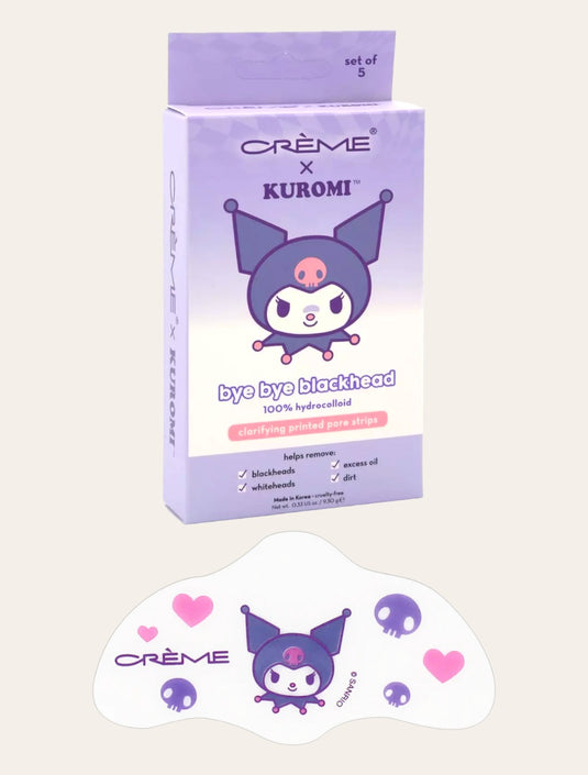 Skincare- Crème Kuromi Bye Bye Blackheads Pore Strips KCPS9871-5 (6pc pack, $6 each)