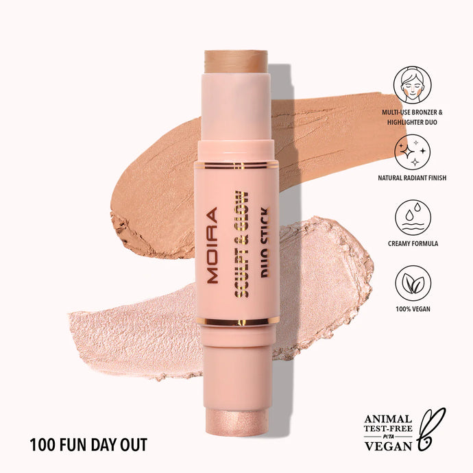 Face- MOIRA Sculpt & Glow Duo Stick SGDS 100 Fun Day Out (3pc Bundle, $5 each)