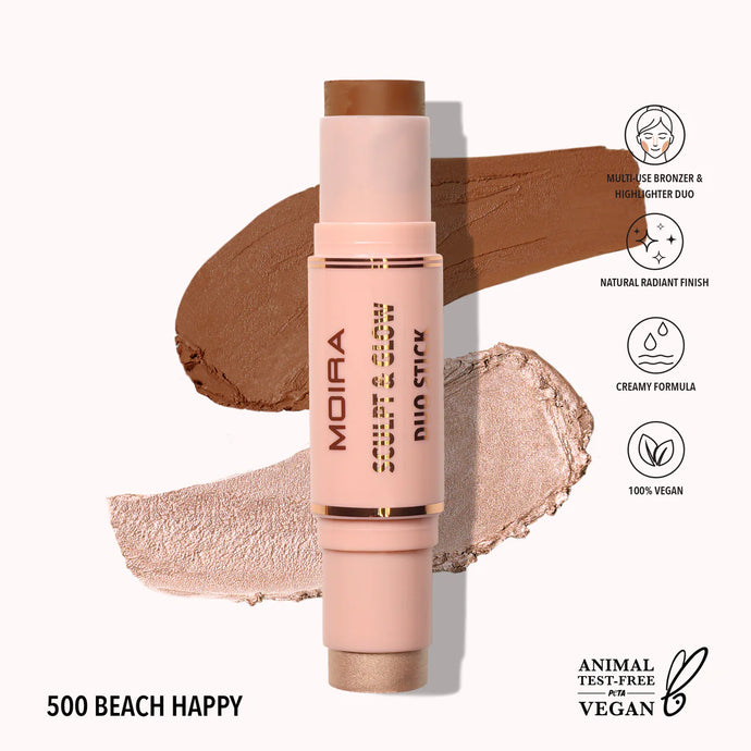 Face- MOIRA Sculpt & Glow Duo Stick SGDS 500 Beach Happy (3pc Bundle, $5 each)