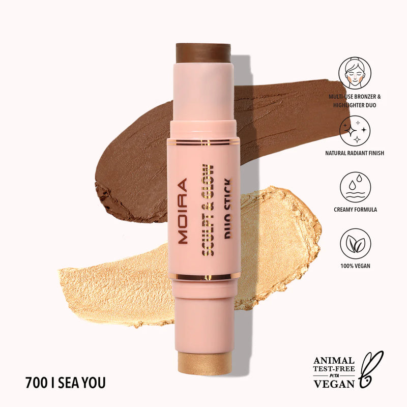 Load image into Gallery viewer, Face- MOIRA Sculpt &amp; Glow Duo Stick SGDS 700 I Sea You (3pc Bundle, $5 each)
