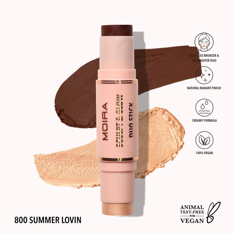 Load image into Gallery viewer, Face- MOIRA Sculpt &amp; Glow Duo Stick SGDS 800 Summer Lovin (3pc Bundle, $5 each)
