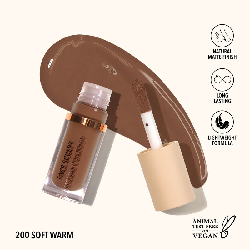 Load image into Gallery viewer, Face- MOIRA Face Sculpt Liquid Contour FLC 200 Soft Warm (3pc Bundle, $3 each)
