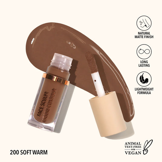 Face- MOIRA Face Sculpt Liquid Contour FLC 200 Soft Warm (3pc Bundle, $3 each)