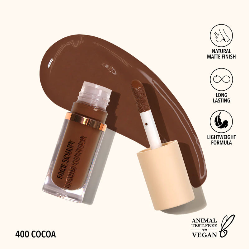 Load image into Gallery viewer, Face- MOIRA Face Sculpt Liquid Contour FLC 400 Cocoa (3pc Bundle, $3 each)
