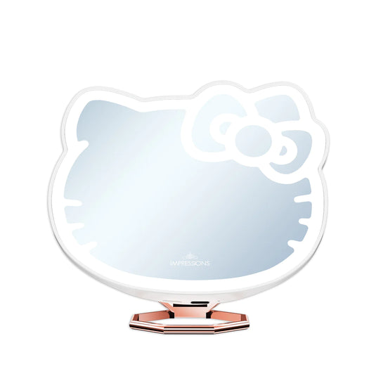 Novelties- Impressions Hello Kitty LED Pocket Mirror W/Ring Stand HKPKTRG-WHT (3pc bundle, $21 each)