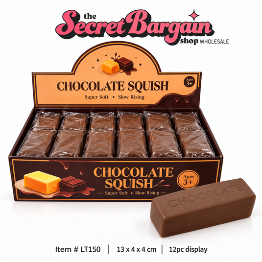 Accessories- Chocolate Bar Squishy LT150 (12pc pack)