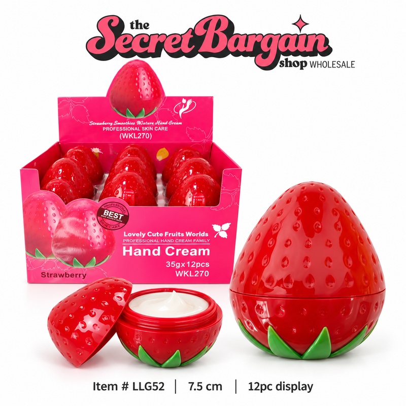 Load image into Gallery viewer, Skincare-Lovely Cute Fruit World Strawberry Hand Cream WKL270 ($1.54 each, 12pc display)
