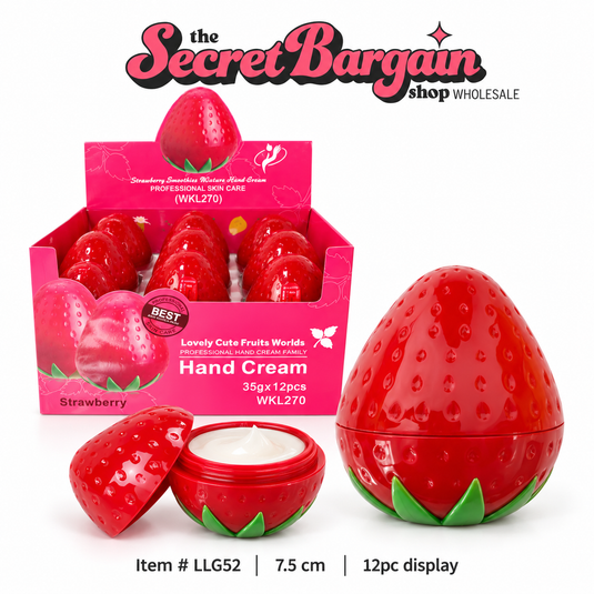 Skincare-Lovely Cute Fruit World Strawberry Hand Cream WKL270 ($1.54 each, 12pc display)