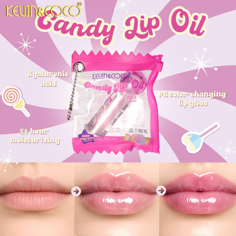 Load image into Gallery viewer, Lips-Kevin&amp;Coco Glossy Pop Kiss Ph Lip Oil KC1343 ($1.25 each, 12pc Display)
